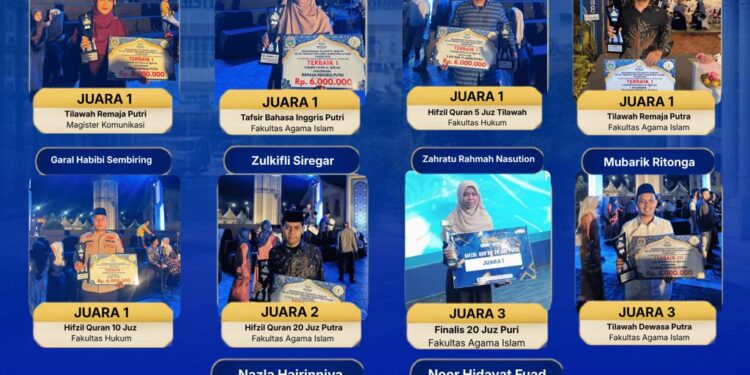 UMSU Boyong Banyak Medali Pada Ajang MTQ Ke-40 SUMUT 2026