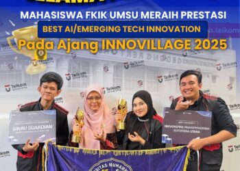 Mahasiswa FKIK UMSU Raih Penghargaan Best AI/Emerging Tech Innovation di Innovillage 2025