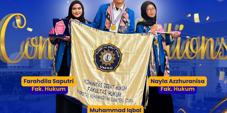 Tim Debat Hukum UMSU Peroleh Juara Harapan 1 pada Kompetisi Debat Hukum Tingkat Nasional Di Universitas Negeri Jambi