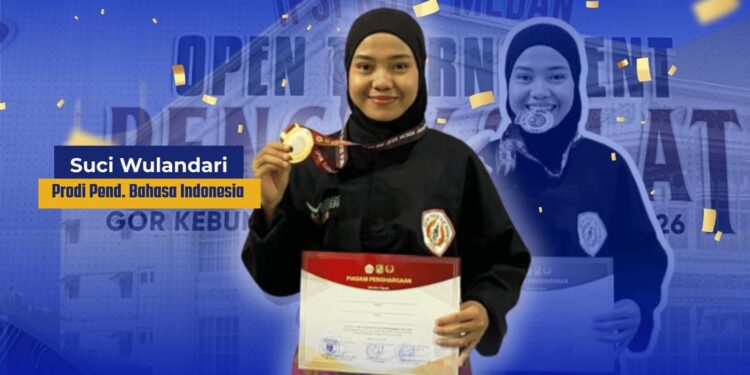 Mahasiswa FKIP UMSU Raih Juara 1 Ganda Putri Dewasa pada Ajang Open Turnamen Pencak Silat IPSI MEDAN