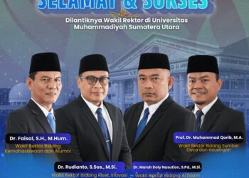 Perkuat Sinergi dan Inovasi Kampus, UMSU Resmi Lantik Empat Wakil Rektor