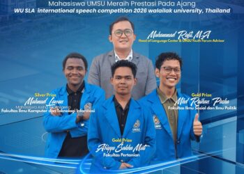 Bersaing dengan Empat Negara, Tiga Mahasiswa UMSU Raih Penghargaan Internasional di Thailand