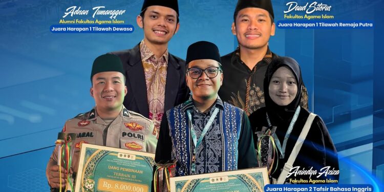Lima Mahasiswa dan Alumni UMSU Boyong Prestasi pada MTQ Nasional 2026