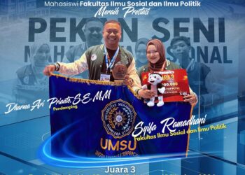 Mahasiswi FISIP UMSU Raih Juara 3 Vocal Pop Putri Peksiminas XVIII 2026